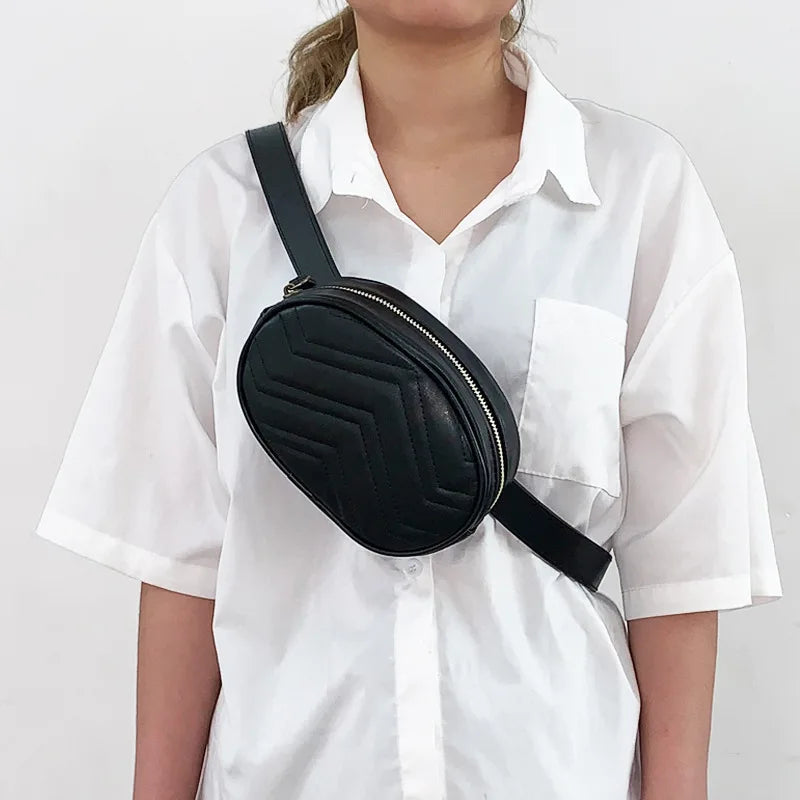 Bolso Riñonera PU Fashion Box – Diseño Estructurado Sofisticado