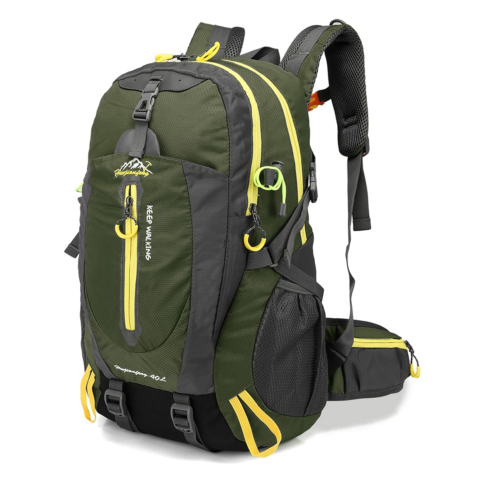 Mochila de Viaje 40L de Nailon Resistente al Agua – Aventura y Estilo Funcional
