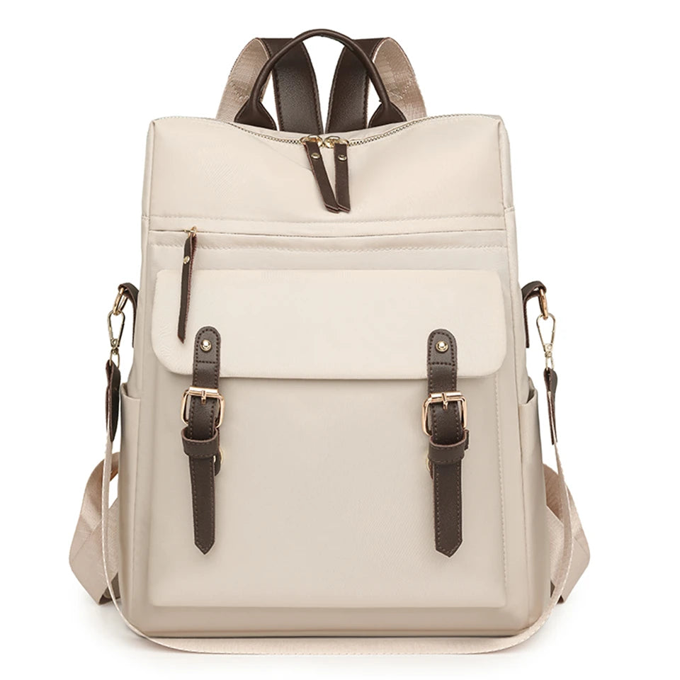 Mochila de Nailon para Mujer – Elegancia Funcional y Gran Capacidad