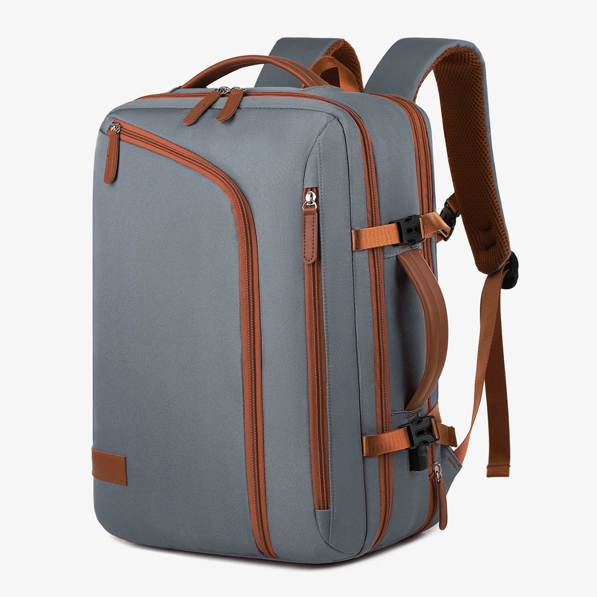 Mochila Ultraligera de Nailon Azul-Gris – Equilibrio Urbano y Funcionalidad