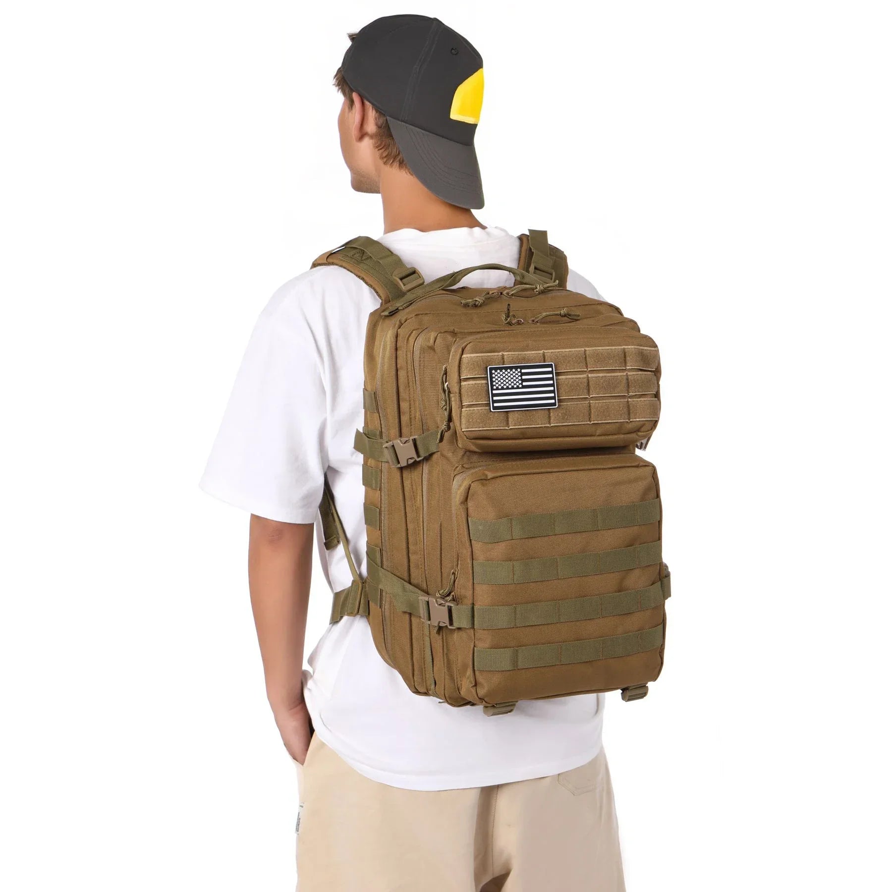 Mochila Táctica de 50L en Color Caqui | Resistencia Premium