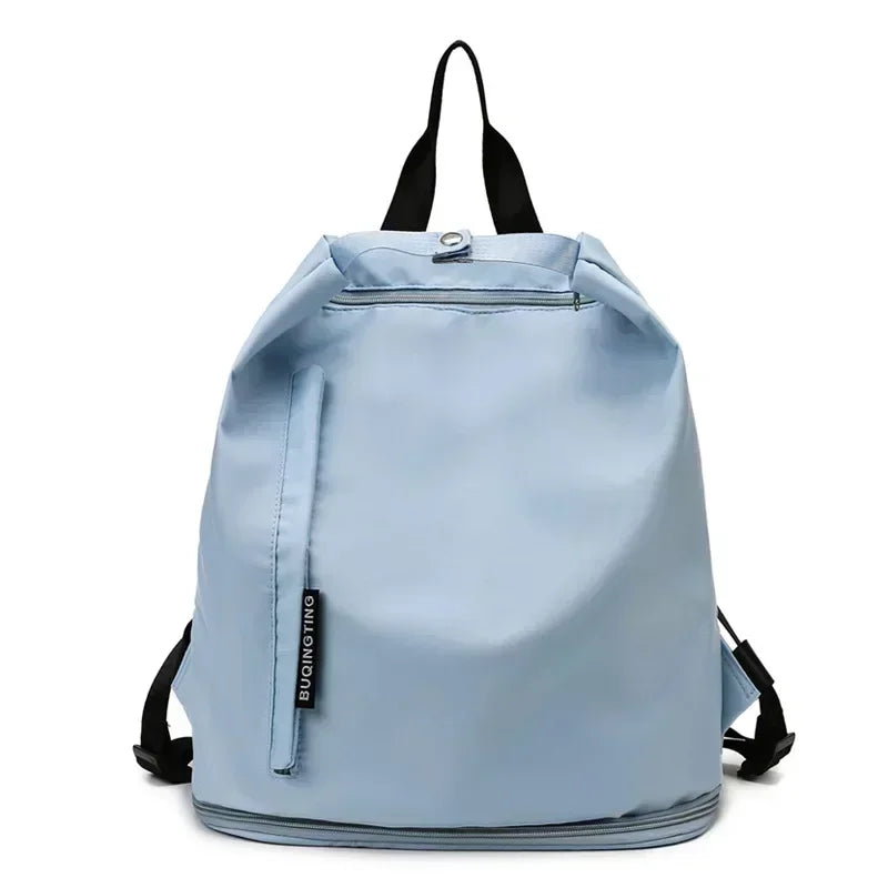 Bolsa de Deporte con Apertura Amplia – Azul Cielo