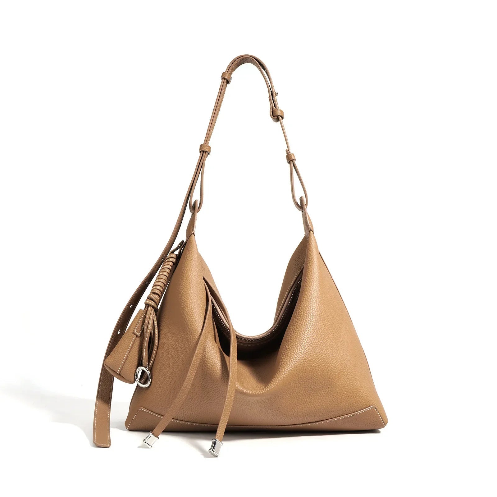 Bolso Tote de Piel Genuina: Máxima Capacidad y Diseño Elegante con Monedero
