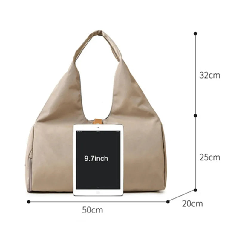 Bolsa de Deporte Premium con Compartimento para Calzado – Color Caqui