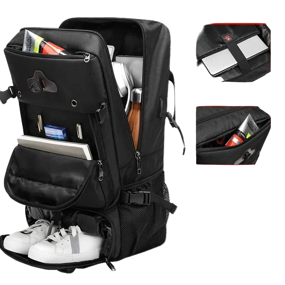 Mochila de Viaje SWISS MILITARY: Alta Capacidad, Impermeable y Ergonómica