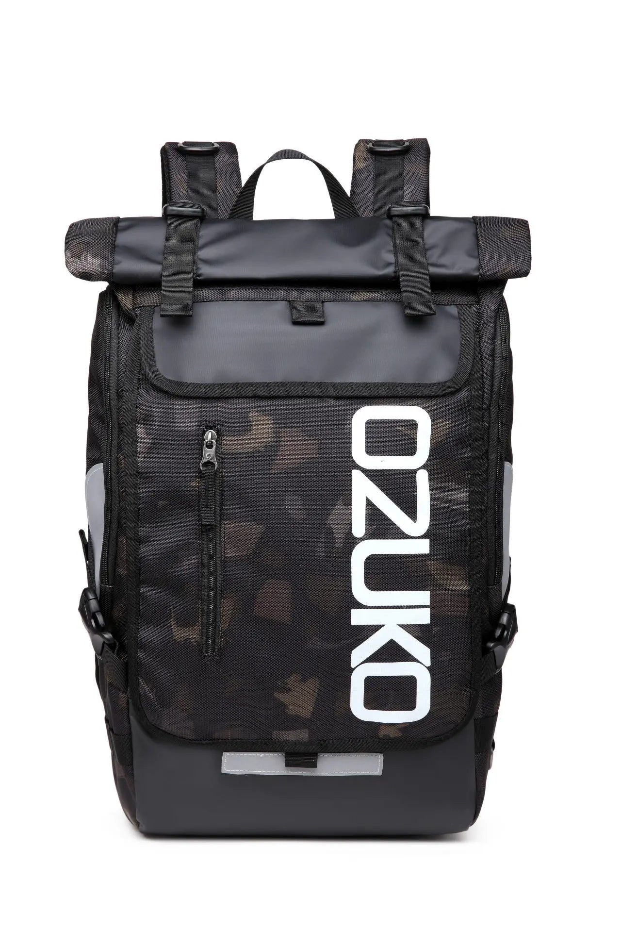 Mochila OZUKO Camuflaje – Estilo Táctico, Impermeable y con Compartimento para Calzado