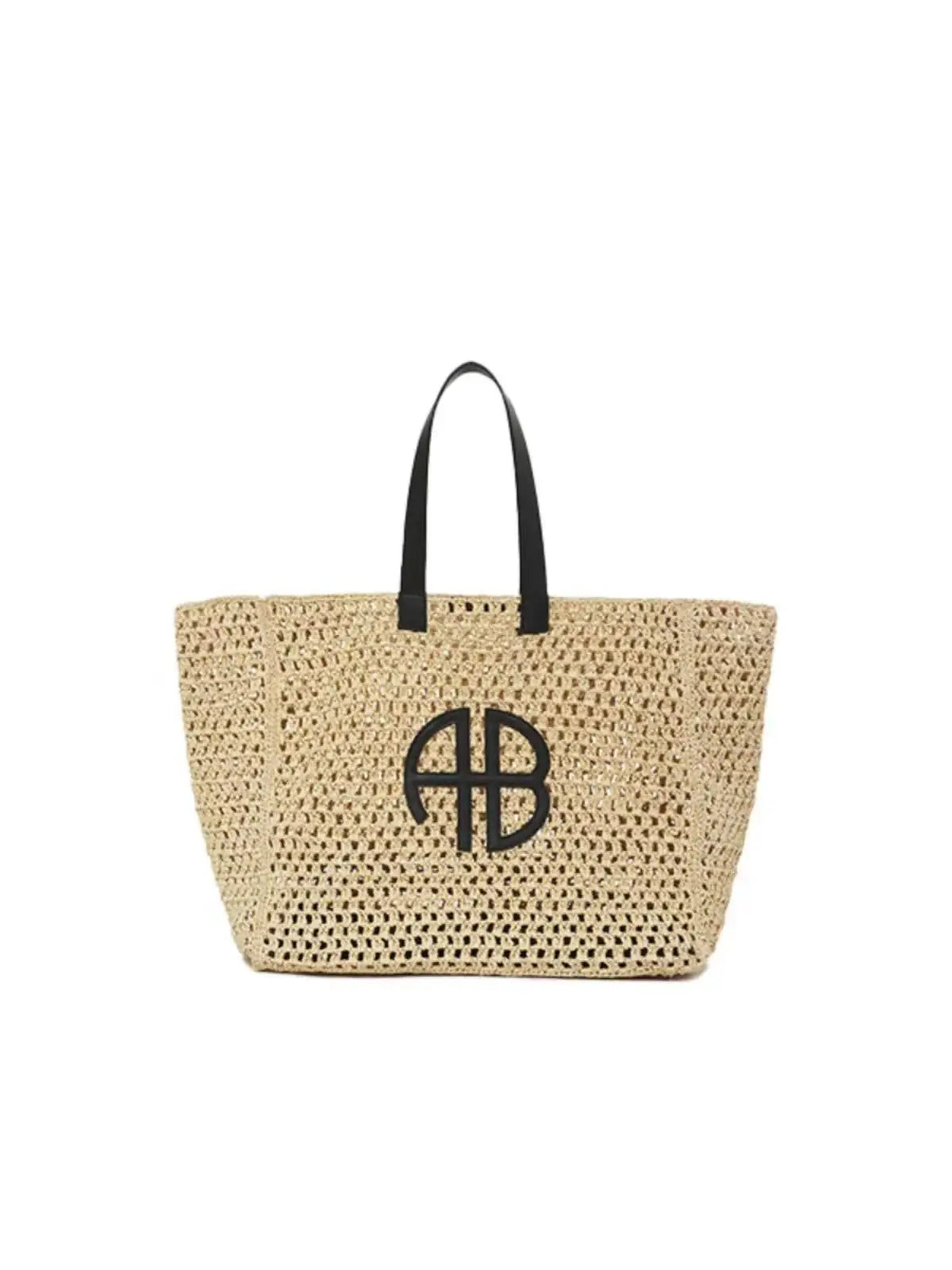 Maxi Tote de Paja Tejida RIO – Estilo Minimalista y Gran Capacidad para el Verano