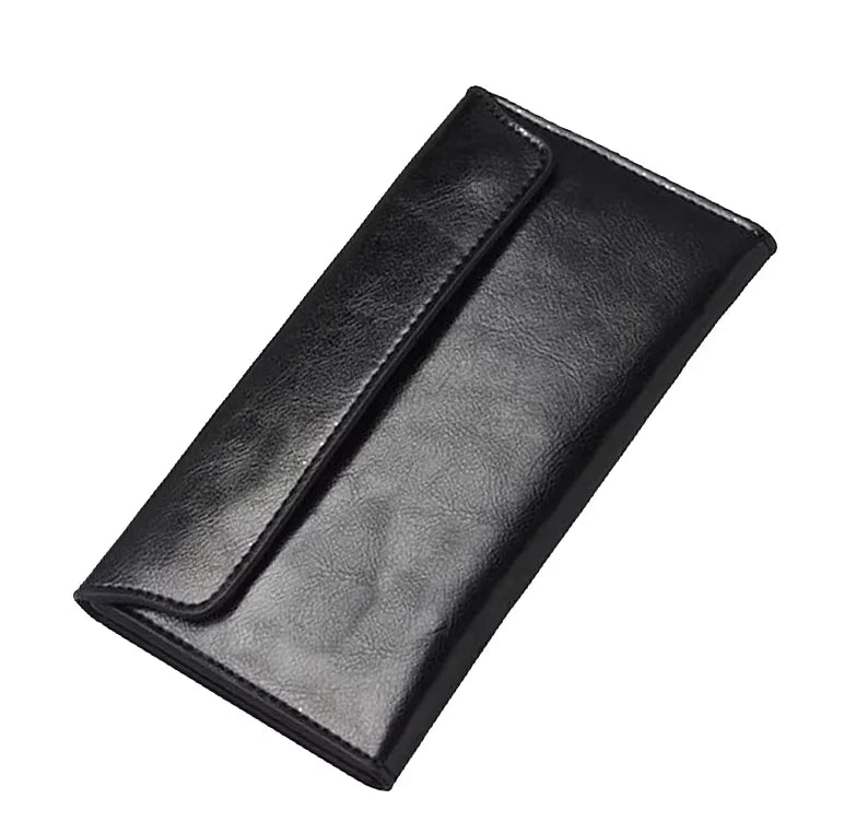 Cartera Larga con Solapa Elegante para Mujer