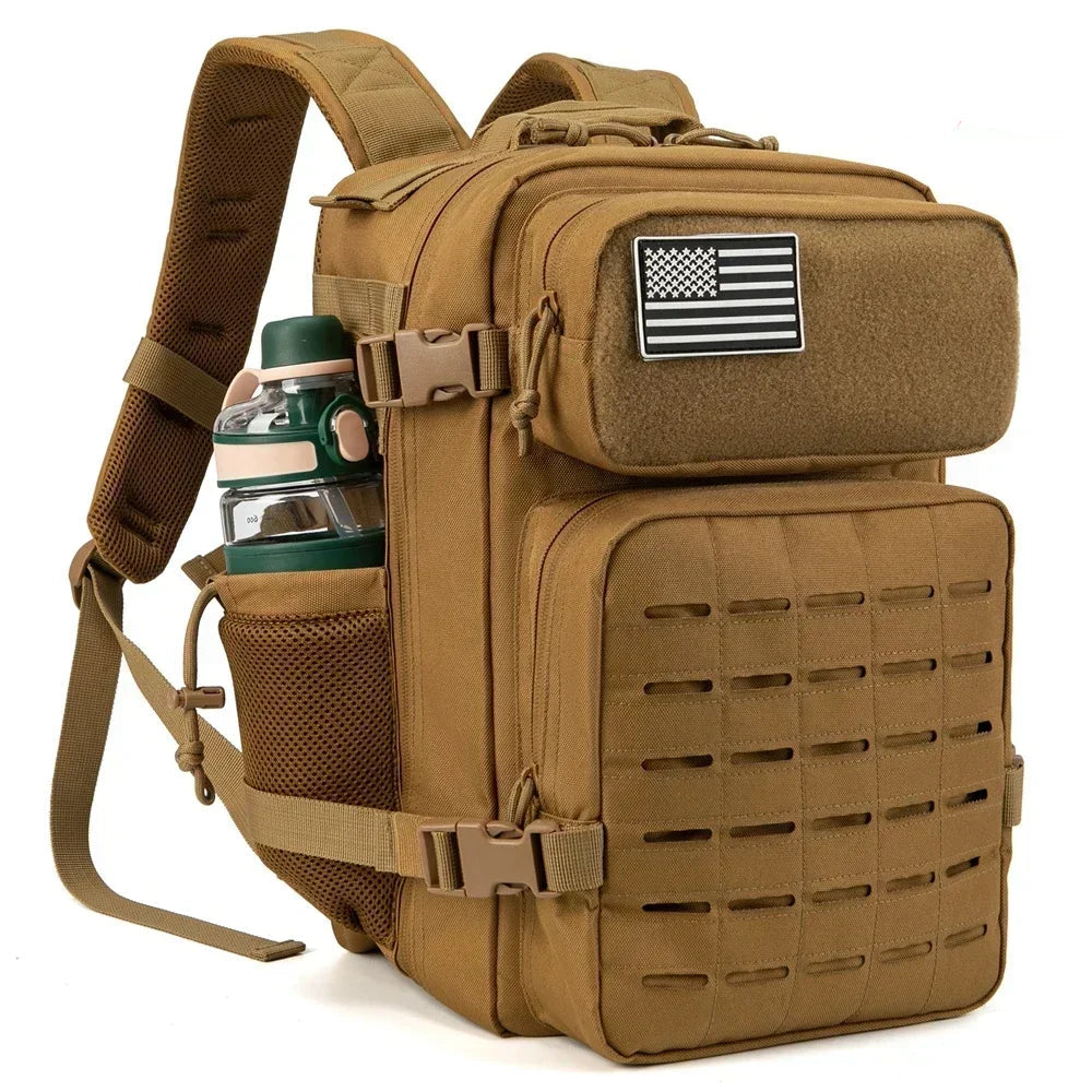 Mochila Táctica Outdoor 25L Caqui – Estilo Natural, Resistencia y Funcionalidad