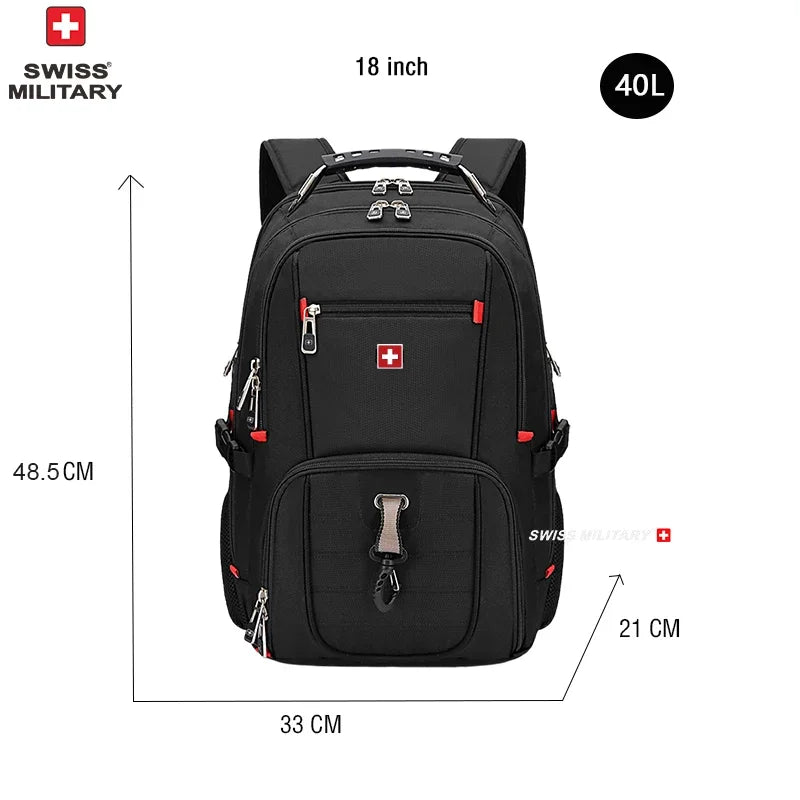 Mochila SWISS MILITARY Porta Portátil: Ergonómica, Impermeable y de Gran Capacidad