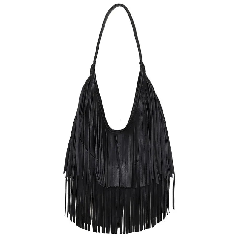 Bolso de Flecos en PU Suave – Estilo Fashion y Versátil para Mujer