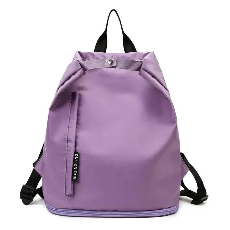 Bolsa de Deporte con Apertura Amplia – Lila Elegante
