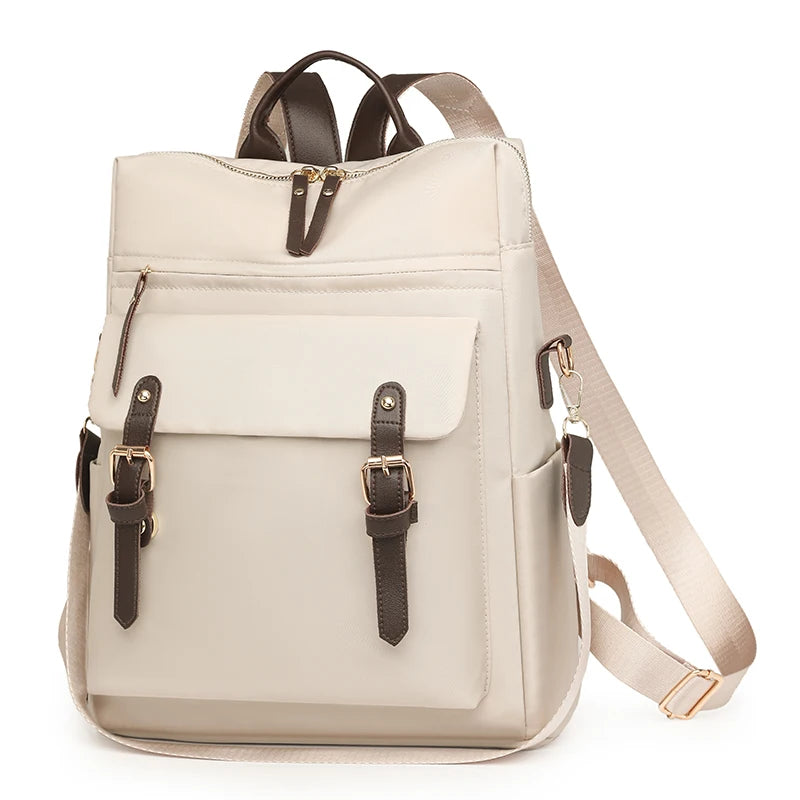 Mochila de Nailon para Mujer – Elegancia Funcional y Gran Capacidad