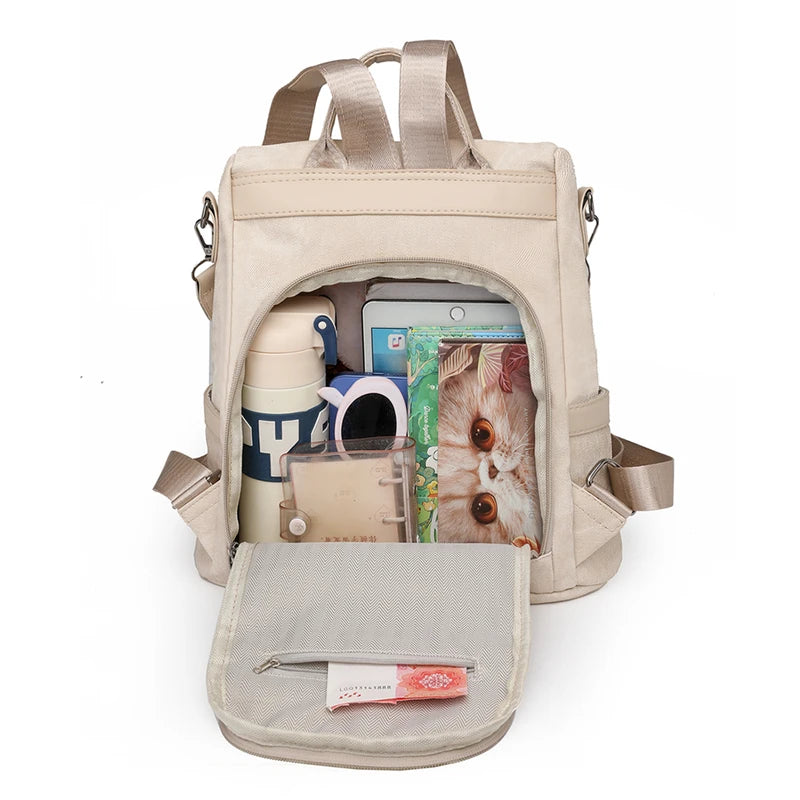Mochila Bandolera de Cuero PU para Mujer – Elegancia, Capacidad y Comodidad