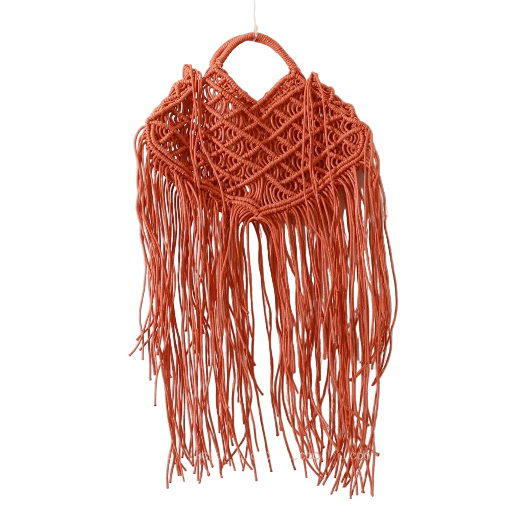 Bolso Tote Bali de Paja Calada – Estilo Bohemio de Gran Capacidad con Borlas