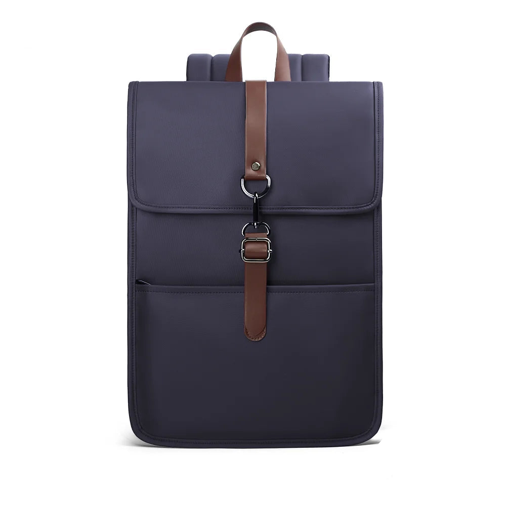 Mochila Vintage con Puerto USB y Compartimento para Portátil – Estilo Británico y Funcionalidad Moderna