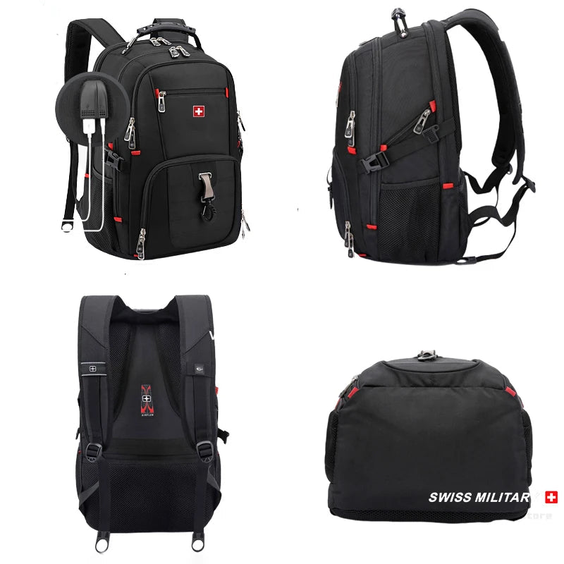 Mochila SWISS MILITARY Porta Portátil: Ergonómica, Impermeable y de Gran Capacidad
