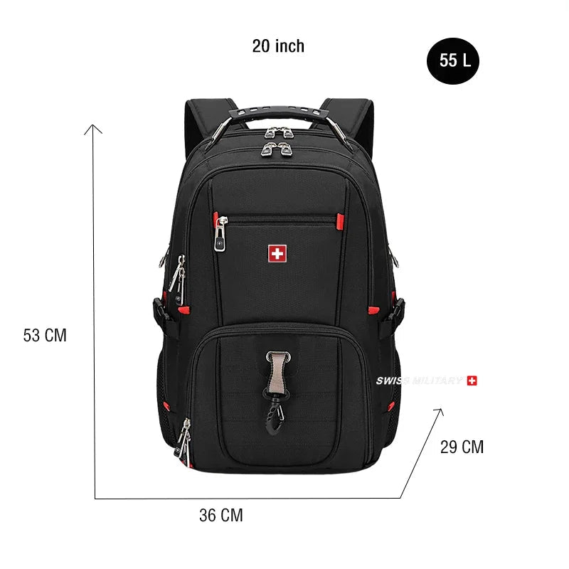 Mochila SWISS MILITARY Porta Portátil: Ergonómica, Impermeable y de Gran Capacidad