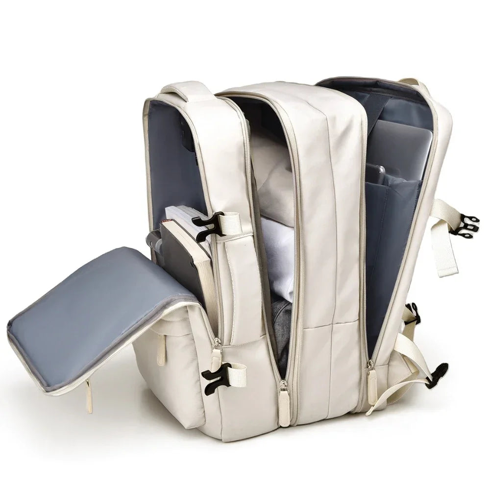 Mochila de Viaje Expandible para Mujer – Gran Capacidad y Organización Inteligente
