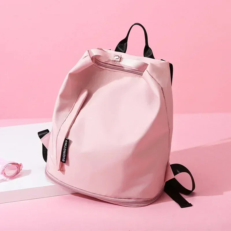 Bolsa de Deporte con Apertura Amplia – Rosa Vibrante