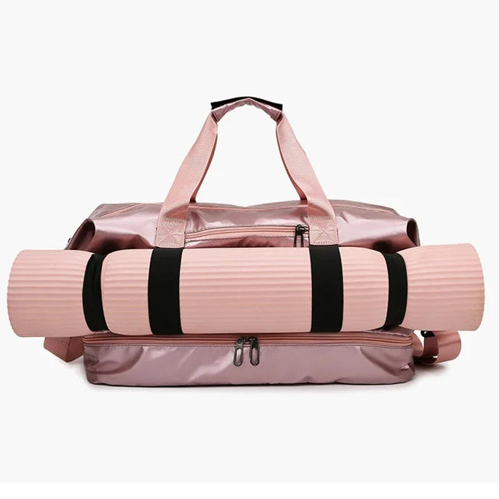 Bolsa Deportiva Multifuncional de PU – Compacta, Práctica y con Compartimento para Calzado