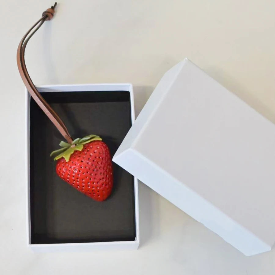 Charm Organizador Cuero Genuino Floral – Ultraligero Premium