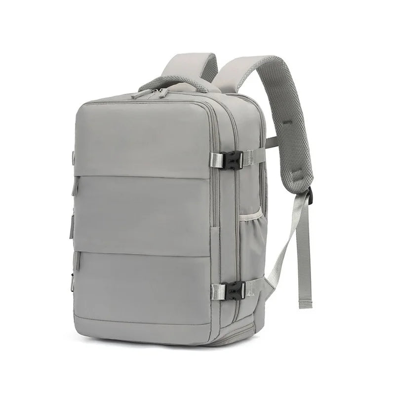 Mochila de Viaje Grey Tech – Antirrobo, Impermeable y con Compartimento para Zapatos