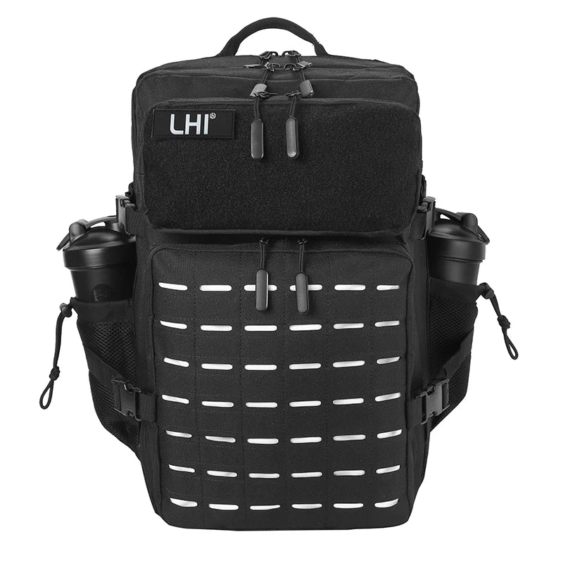Mochila Táctica de Viaje y Senderismo 45L en Oxford Negro – Resistencia y Alto Rendimiento