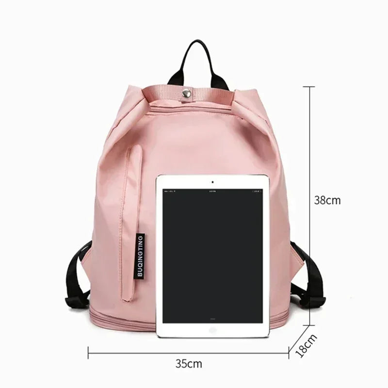Bolsa de Deporte con Apertura Amplia – Rosa Vibrante