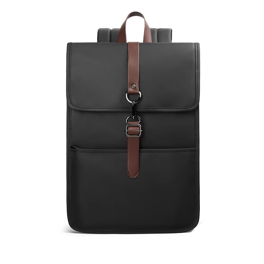 Mochila Vintage con Puerto USB y Compartimento para Portátil – Estilo Británico y Funcionalidad Moderna