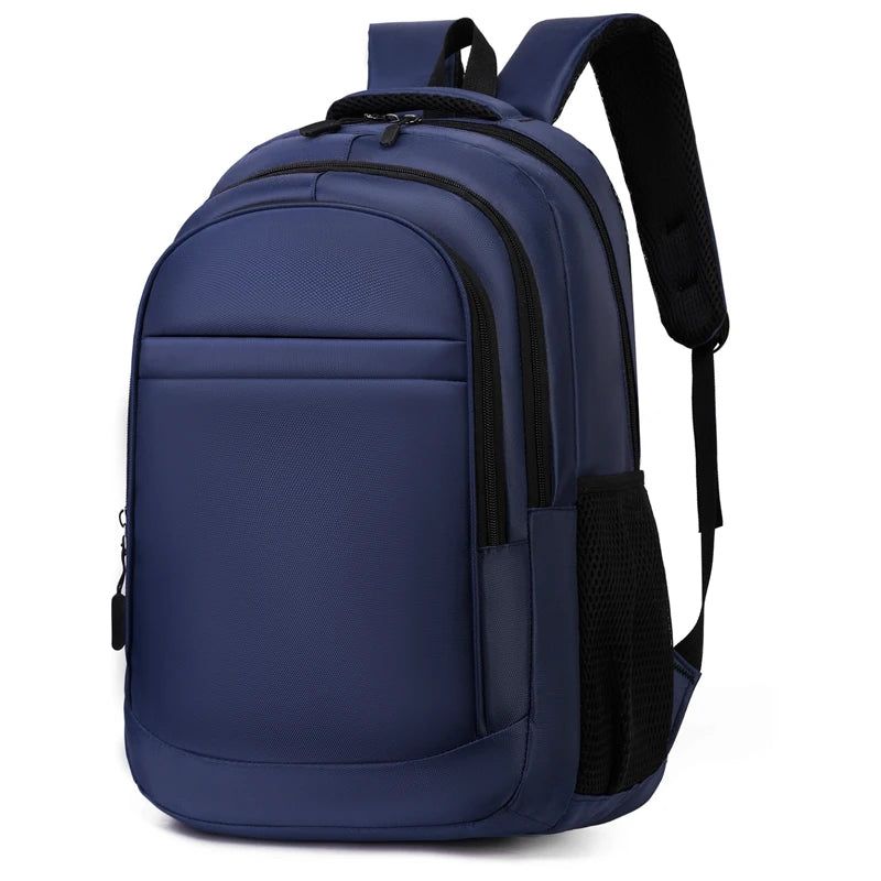 Mochila Business Unisex Azul Oscuro de Nylon – Elegancia Profesional