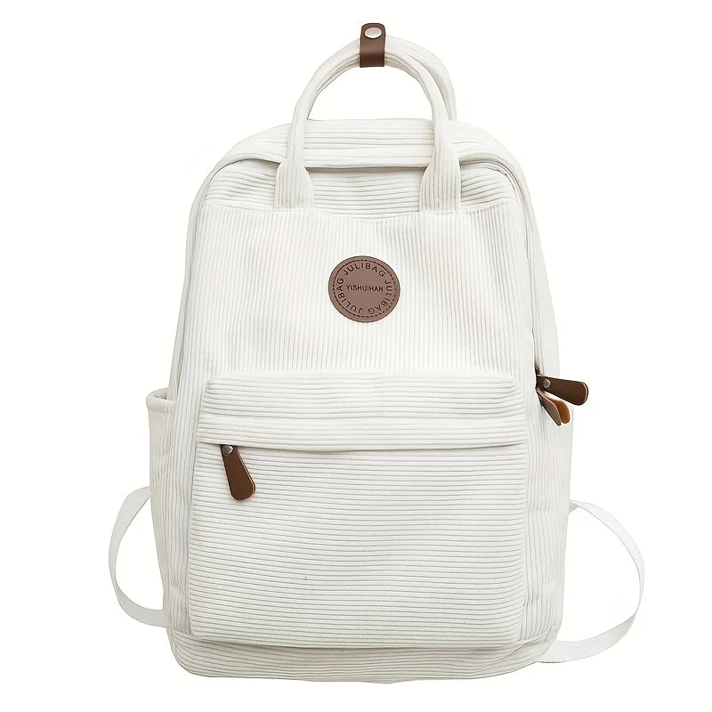 Mochila de Pana (Corduroy) Ultraligera – Estilo Casual y Comodidad Diaria